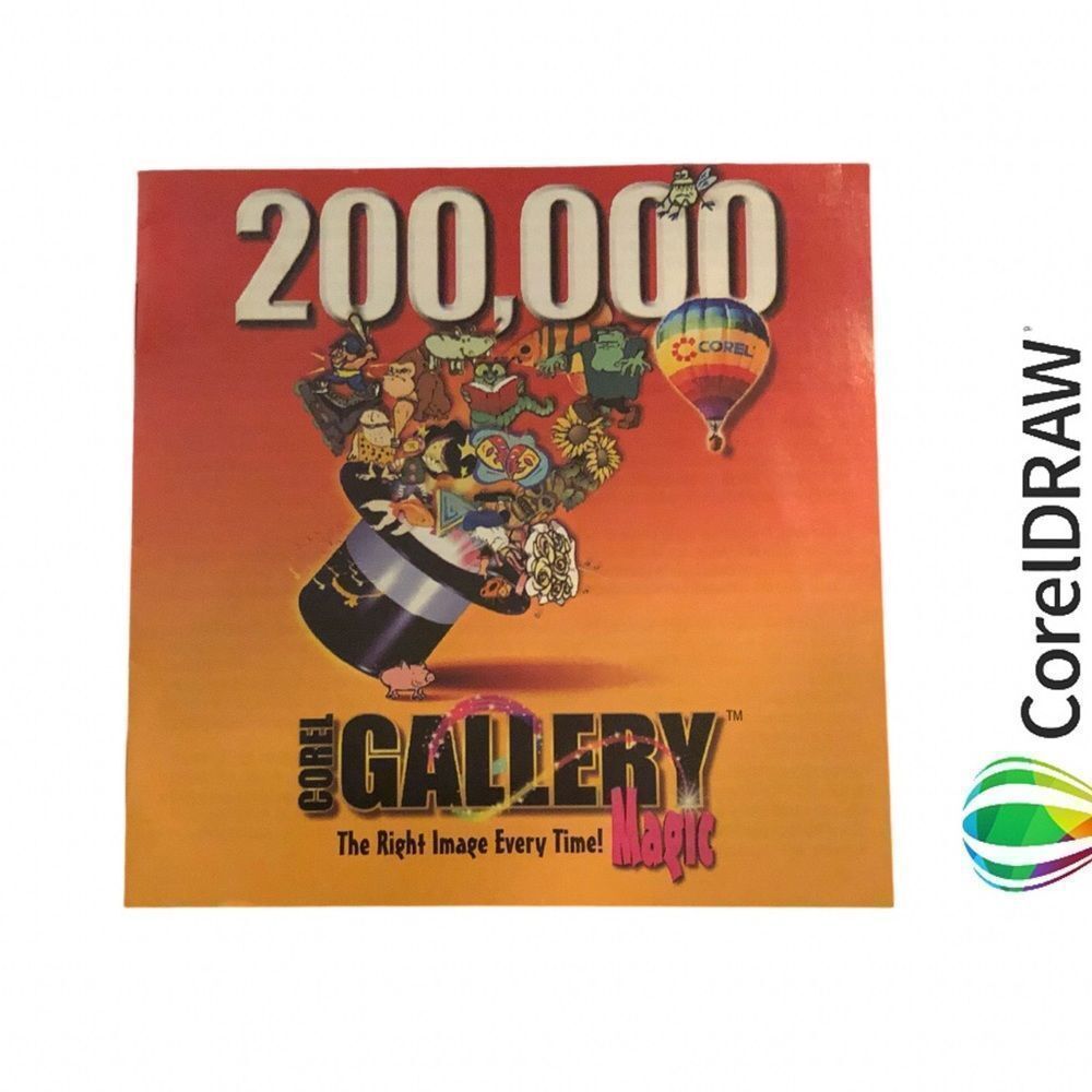 Corel Gallery Magic 200,000 Clipart 8 CDs boxset‎ (Win31) (1998) (Eng). N…